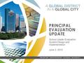 HISD GLOBAL GRADUATE PRINCIPAL EVALUATION UPDATE School Leader Evaluation System Design and Implementation June 3, 2015.