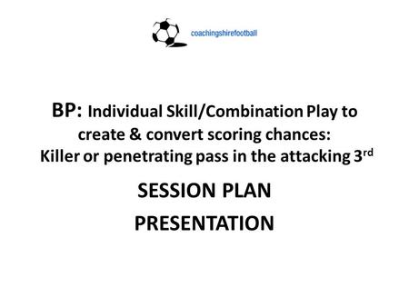 SESSION PLAN PRESENTATION