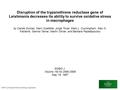 Disruption of the trypanothione reductase gene of Leishmania decreases its ability to survive oxidative stress in macrophages by Carole Dumas, Marc Ouellette,