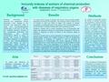 It is shown that in group of workers with chronic toxic bronchitis reliable depressing of CD4 (to 36,14±8,39%), was noted by CD8 (to 9,64±5,73%) at increase.