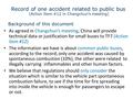 As agreed in Changchun’s meeting, China will provide technical data or justification for small buses to TF7 (Action Item #12) The information we have is.