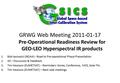 1.Bob Iacovazzi (NOAA) - Road to Pre-operational Phase Presentation 2.All – Discussion & Feedback 3.Tim Hewison (EUMETSAT) – Reminders: Korea, Conference,