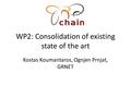 WP2: Consolidation of existing state of the art Kostas Koumantaros, Ognjen Prnjat, GRNET.