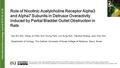 Interna tional Neurourology Journal 2015;19:12-18 Role of Nicotinic Acetylcholine Receptor Alpha3 and Alpha7 Subunits in Detrusor Overactivity Induced.