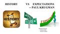 HISTORY VS EXPECTATIONS -- PAUL KRUGMAN PRESENTATION BY -KOSHA MODI -PALLAVI JINDAL.