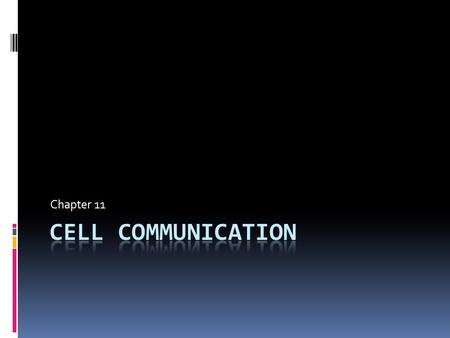 Chapter 11. Signaling Types  Two main types  Local signaling  Also called paracrine signaling  Influence cells in the local vicinity  Ex. Growth.