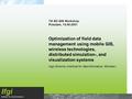 Ifgi Institute for Geoinformatics 7th EC-GIS Workshop Potsdam, 14.06.2001 Optimization of field data management using mobile GIS, wireless technologies,