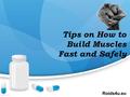 Tips on How to Build Muscles Fast and Safely Roids4u.eu.