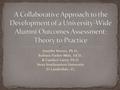 Jennifer Reeves, Ph.D., Barbara Packer-Muti, Ed.D., & Candace Lacey, Ph.D. Nova Southeastern University Ft Lauderdale, FL.