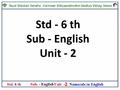 Std - 6 th Sub - English Unit - 2. 5.Read and do Numerals in English. 12345678901234567890.