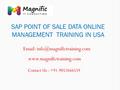 SAP POINT OF SALE DATA ONLINE MANAGEMENT TRAINING IN USA  Contact Us : +91-9052666559