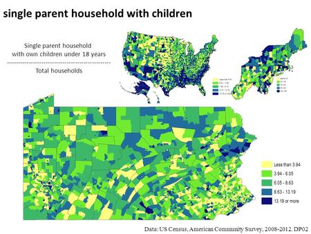 Single parent household with children Single parent household with own children under 18 years -------------------------------------------------- Total.