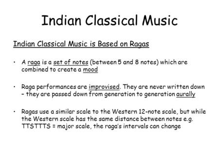 Indian Classical Music