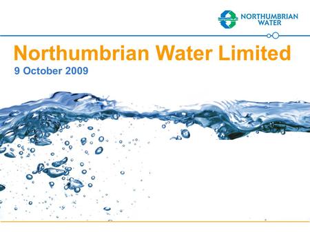 Nwlpp Northumbrian Water Limited 9 October 2009. nwlpp Flooding - water company perspective Geoff Hartis Sewerage Operations Manager.