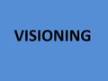 VISIONING. Action without vision is often wasted. Vision without action is just a dream. Luis Vicente Giay, RIP 1996-97 2.