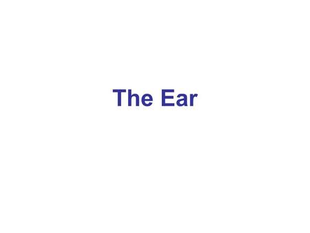 The Ear. External Ear Structures & Functions Pinna—Collects sound waves and channels them into the external auditory canal. External Auditory Canal—Directs.