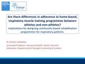 Are there differences in adherence to home-based, inspiratory muscle training programmes between athletes and non-athletes? Implications for designing.