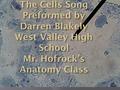 Listen close to the story I tell. It's the musical story of the living cell. It's a happy tune that's sort of cheery. About a real tough topic called.