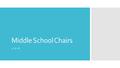 Middle School Chairs 5-17-16. ASW  Upload window opens May 23, closes June 10  ASW is still a state-mandated process  DO NOT WAIT TO FIND OUT YOUR.