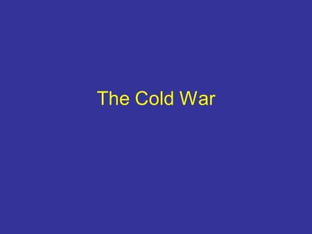 The Cold War. The Korean War In 1950, both the Soviet Union and United States agreed to pull out of Korea The Soviets had trained North Korean communists.