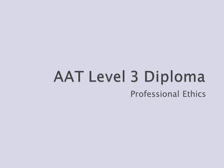 Professional Ethics. To understand the ethical responsibility of the finance professional in promoting sustainability.