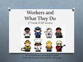 Workers and What They Do 3 rd Grade ICAP Lesson DPS Elementary Counseling Program (Individual Career and Academic Planning)