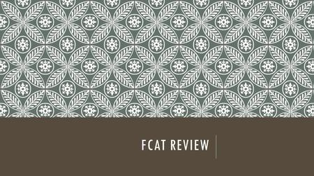 FCAT REVIEW. DIRECTIONS There will 4 groups Each station will have sets of questions, iPADs, and headphones All questions try to answer on your own first.