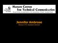 Jennifer Ambrose Hanson CTC Assistant Director. What does the Hanson CTC do? What does What does that What does that mean?