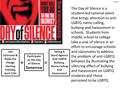 Get Informed & Make the Pledge Starting Tuesday, April 12th Participate on the Day of Silence Tomorrow Taking A Stand Against Anti-LGBTQ Bullying, Name-Calling.