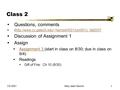 CS 4001Mary Jean Harrold1 Class 2 Questions, comments (http://www.cc.gatech.edu/~harrold/4001/cs4001c_fall2007http://www.cc.gatech.edu/~harrold/4001/cs4001c_fall2007.