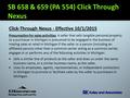 Click-Through Nexus - Effective 10/1/2015 Presumption for sales activities A seller that sells tangible personal property to a purchaser in Michigan is.