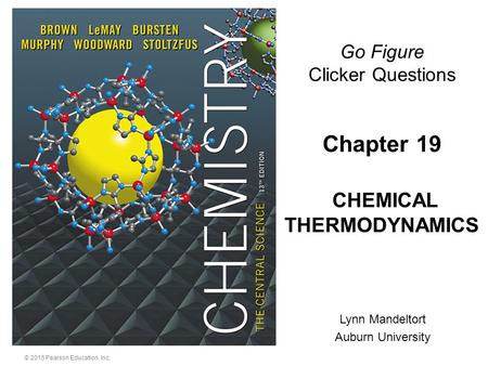 Chapter 19 CHEMICAL THERMODYNAMICS