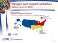 Managed Care Support Contractors ( Before March 31, 2013)_____________________.