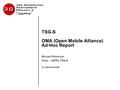 TSG-S OMA (Open Mobile Alliance) Ad-Hoc Report Richard Robinson Chair - 3GPP2 TSG-S SC-20030519-008B.