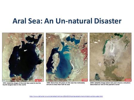 Aral Sea: An Un-natural Disaster