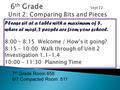 Please sit at a table with a maximum of 5, where at most, 2 people are from your school. 8:00 – 8:15 Welcome / How’s it going? 8:15 – 10:00 Walk through.