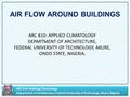 ARC 810: Building Climatology Department of Architecture, Federal University of Technology, Akure, Nigeria ARC 810: Building Climatology Department of.