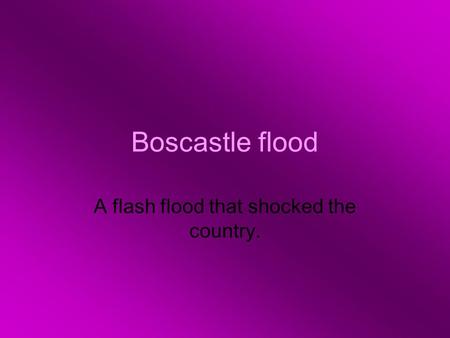 A flash flood that shocked the country.