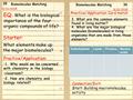 35 36 9/21/2015 9/18/13 Starter: Practice/Application: 1. Why would we be concerned with chemistry in the biology classroom? 2. How are chemistry and biology.