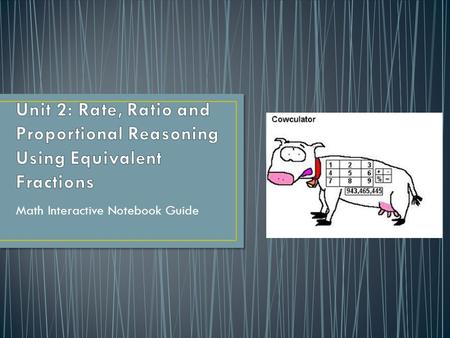 Math Interactive Notebook Guide. Pg. 41- Unit 2 Cover Page Pg. 43-45- Vocab Pocket Pg. 46-47- Standards and Web Pg. 49- Ratios Rock Pg. 50- Deal or No.