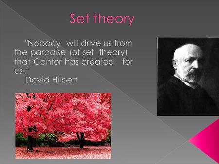 One of Cantor's basic concepts was the notion of the size or cardinality of a set M, denoted by |M|  M - finite sets M is an n-set or has size n, if.