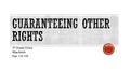 7 th Grade Civics Miss Smith Pgs. 118-122.  Rights guaranteed to all ________ are called _____ rights  The ____ __ ______ is the __________ for civil.