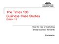 The Times 100 Business Case Studies Edition 15