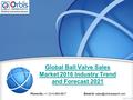 Global Ball Valve Sales Market 2016 Industry Trend and Forecast 2021 Phone No.: +1 (214) 884-6817  id: