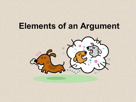 Elements of an Argument