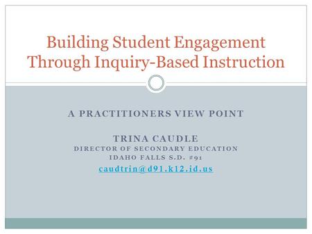 Building Student Engagement Through Inquiry-Based Instruction