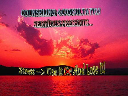 Stress The Goodthe BadAnd the Ugly Stress is a bad thingright? Stress is a bad thingright? Well, it sure can be. Well, it sure can be. BUT it is one of.