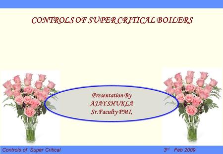 CONTROLS OF SUPER CRITICAL BOILERS