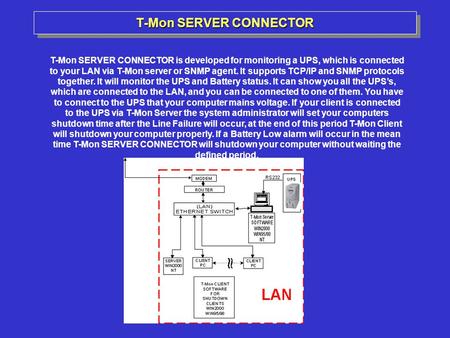 T-Mon SERVER CONNECTOR