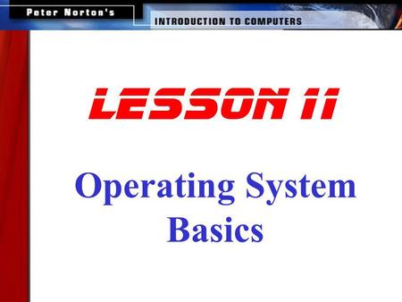 Operating System Basics